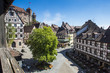 © robertharding - View over the Albrecht Duerer square and the imperial castle of Nuremberg, Bavaria, Germany