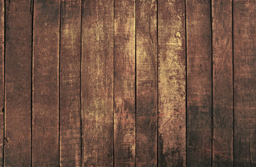 Old vintage dark brown wooden planks background