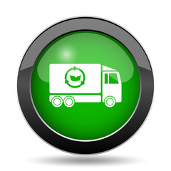 Canvas Print - Eco truck icon