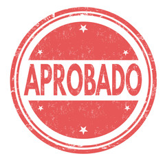 Aprobado (approved) sign or stamp