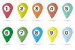 © 123levit - 3D vector map point markers different color