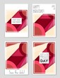 © happyvector071 - Abstract vector layout background set. For art template design, list, page, mockup brochure theme style, banner, idea, cover, booklet, print, flyer, book, blank, card, ad, sign, sheet, a4.