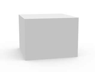 Canvas Print - blank white box model