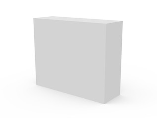 Wall Mural - blank white box model