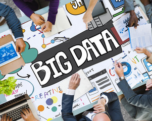 Sticker - Big Data Information Storage Server Online Technology Concept