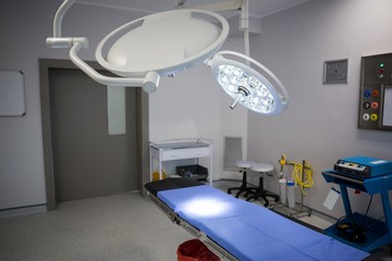 Wall Mural - Equipment and medical devices in modern operating room