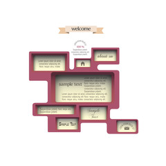 Canvas Print - web design modern template