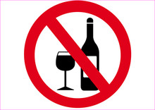 Schild Alkohol Verboten