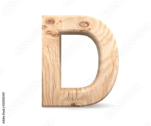 3d Decorative Wooden Alphabet Capital Letter D Buy This Stock