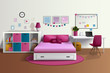 © Macrovector - Girl Room Realistic Interior