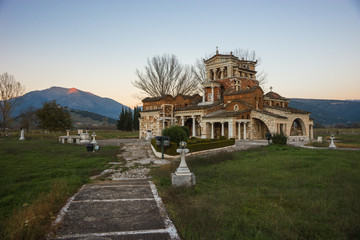 Church at Ancient Mantineia, Arcadia, Peloponnese, Greece