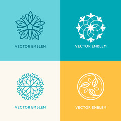 Poster - Vector set of logo design templates