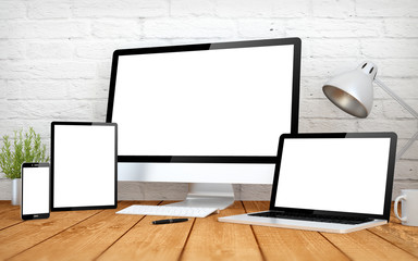Fototapete - white screen multidevices