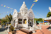 Nan, North Of Thailand - 09 Dec, 2016: Ming Muang Temple (Center City Pillar), White Church