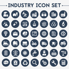 big industry icon set
