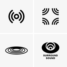 Surround sound symbols