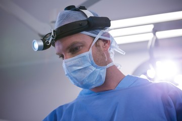 Poster - Surgeon performing operation in operation room