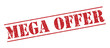 © cone88 - mega offer red stamp on white background