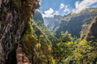 Levadawanderung zum Wasserfall Caldeirao Verde auf Madeira- Ausblick in die Bergwelt