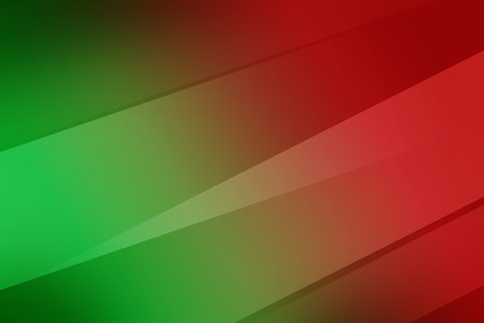 Wall Mural - Simple gradient green and red abstract with basic water wave line curve.