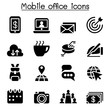 © Puckung - Mobile office icon set
