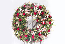 Colorful Flower Arrangement Wreath For Funerals