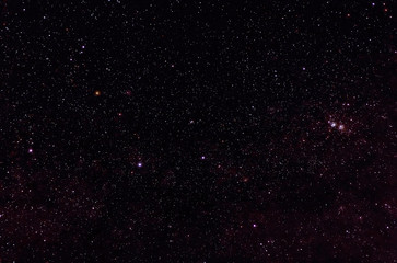 Wall Mural - Constellations of Cassiopeia and Cepheus in front of Milky Way
