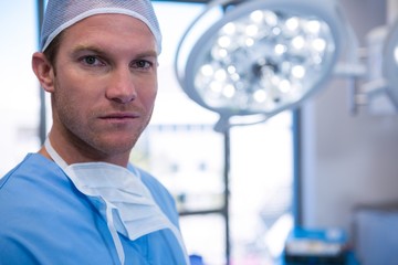 Poster - Portrait of male nurse in operation theater
