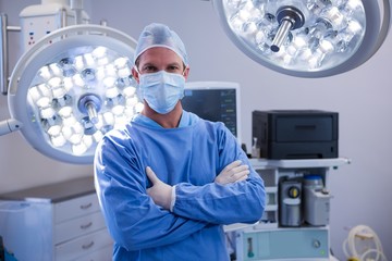 Poster - Portrait of male surgeon standing in operation theater