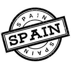 Wall Mural - Spain rubber stamp. Grunge design with dust scratches. Effects can be easily removed for a clean, crisp look. Color is easily changed.
