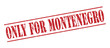 © cone88 - only for montenegro red stamp on white background