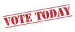 © cone88 - vote today red stamp on white background