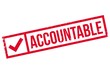 Accountable rubber stamp