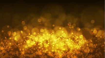 abstract gold snow flake background