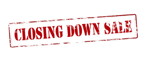 Poster - Closing down sale