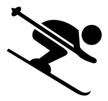 Skifahrer Winter Sport