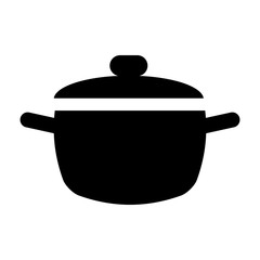 Canvas Print - cooking pot kitchen food pictogram vector illustration eps 10