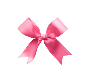 ribbon bow on white background