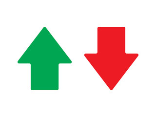 up and down arrow vector isolated