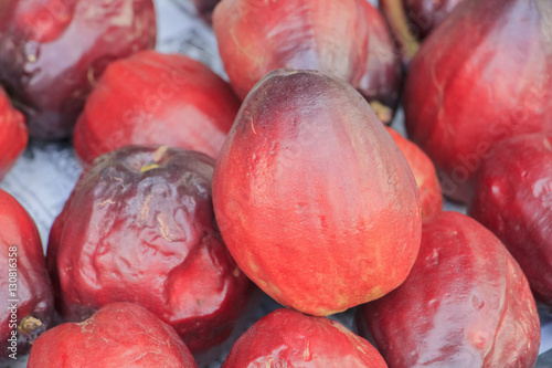 Fotografía Pomerac or Malay Apple or mountain apple or rose apple on sale in market