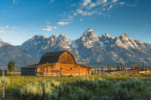 Fotomural Barn at Mormon row Grand Teton National Park