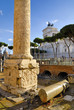 Roman Forum and Trajan's Column, Rome's historic center, Italy.