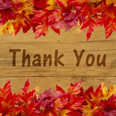 Wall Mural - Thank you message