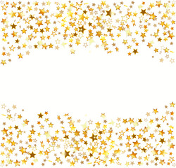 Canvas Print - Gold stars Holiday background