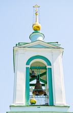 Bunk Bell Tower The Bell Tower Of The Church Of The Holy Trinity On The Sparrow Hills (Vorobyovy Gory)