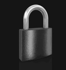 Poster - Lock. Image with clipping path