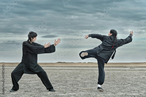 Dekoracja na wymiar  walka-kung-fu