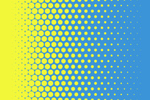 Yellow Dots On Blue Background