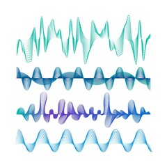 Aufkleber - Set of Colorful Modern Equalizers