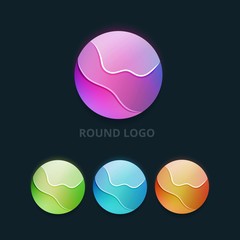Poster - Set of Colorful Round Business Logo